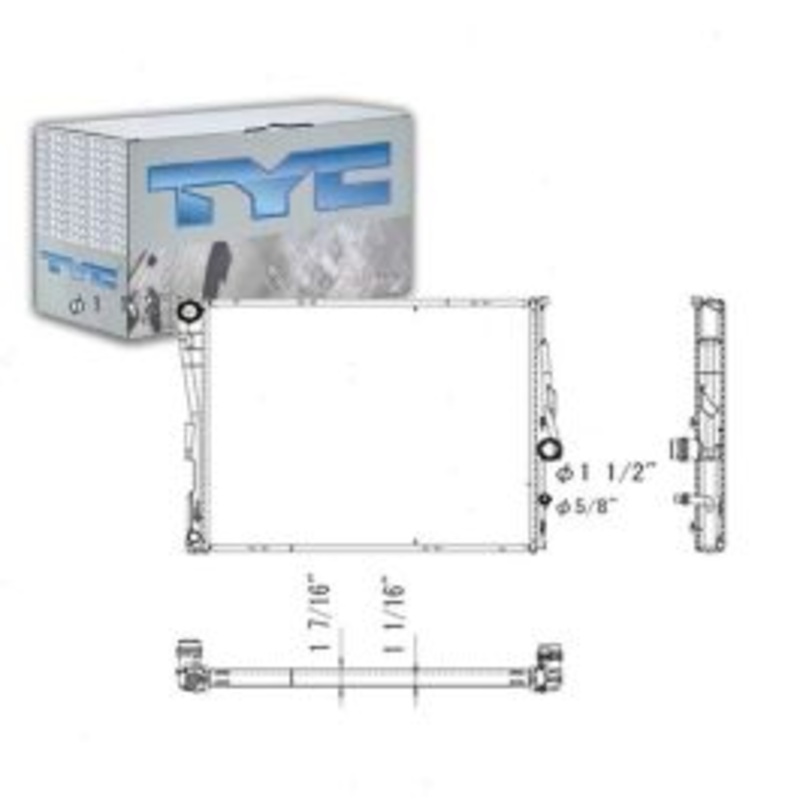 TYC Radiator for 2007-2010 BMW X3 3.0L L6