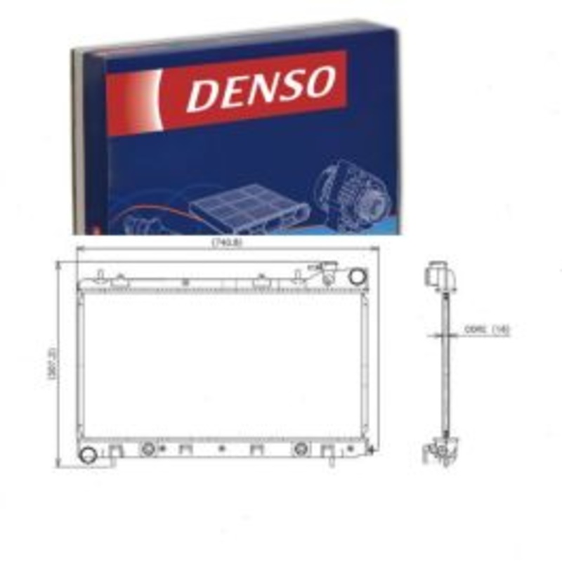 DENSO Radiator for 2006-2008 Subaru Forester 2.5L H4