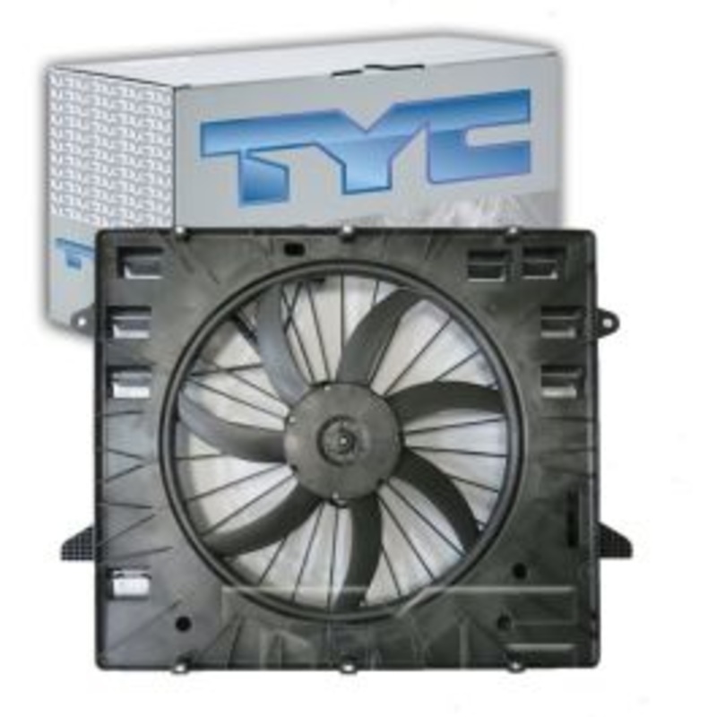 TYC 624550 Dual Radiator & Condenser Fan Assembly