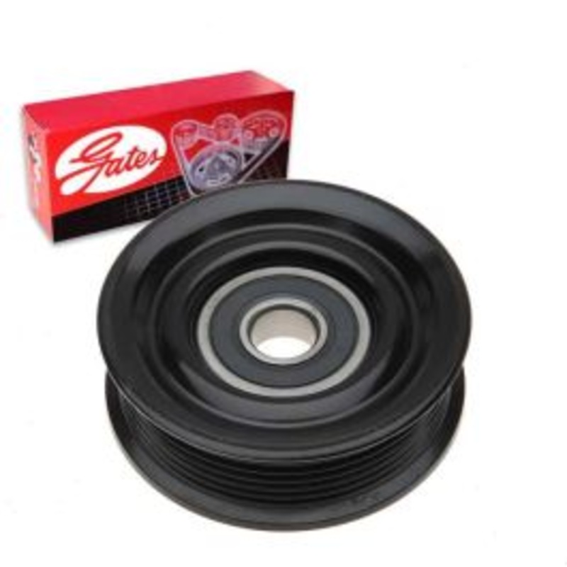 Gates DriveAlign Grooved Pulley Drive Belt Idler Pulley for 2002 Ford E-350 Econoline Club Wagon 5.4L 6.8L V10 V8