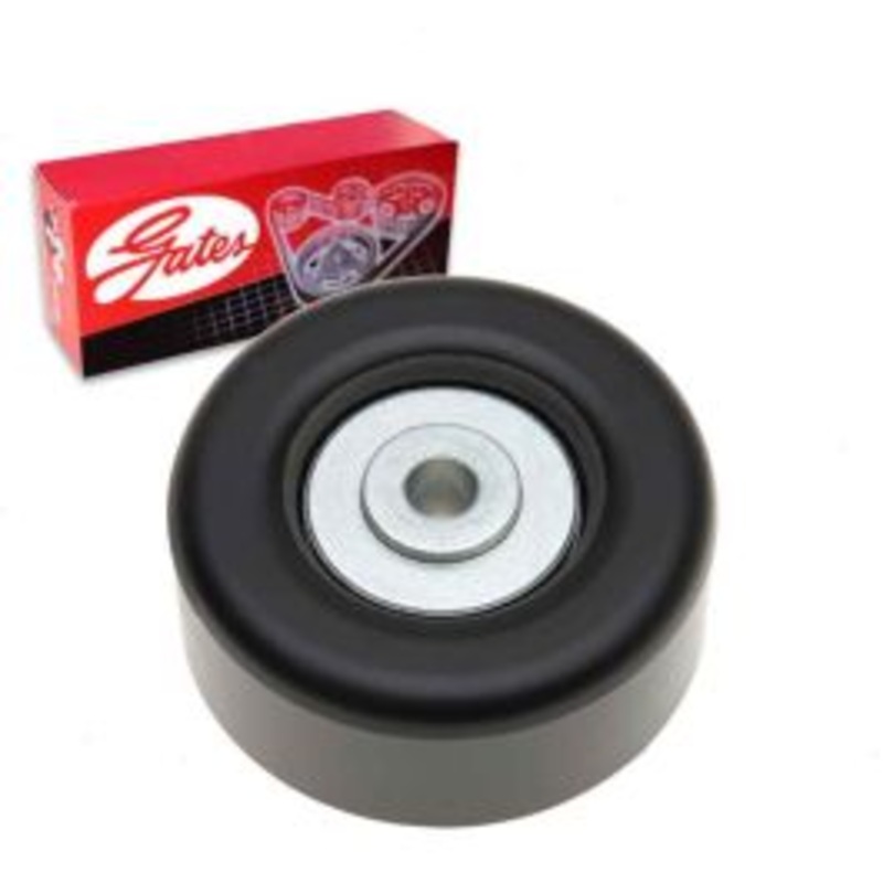 Gates DriveAlign Smooth Pulley Drive Belt Idler Pulley for 2001-2013 GMC Sierra 2500 HD 6.6L V8