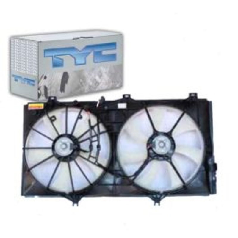 TYC Dual Radiator & Condenser Fan Assembly for 2009-2016 Toyota Venza 3.5L V6