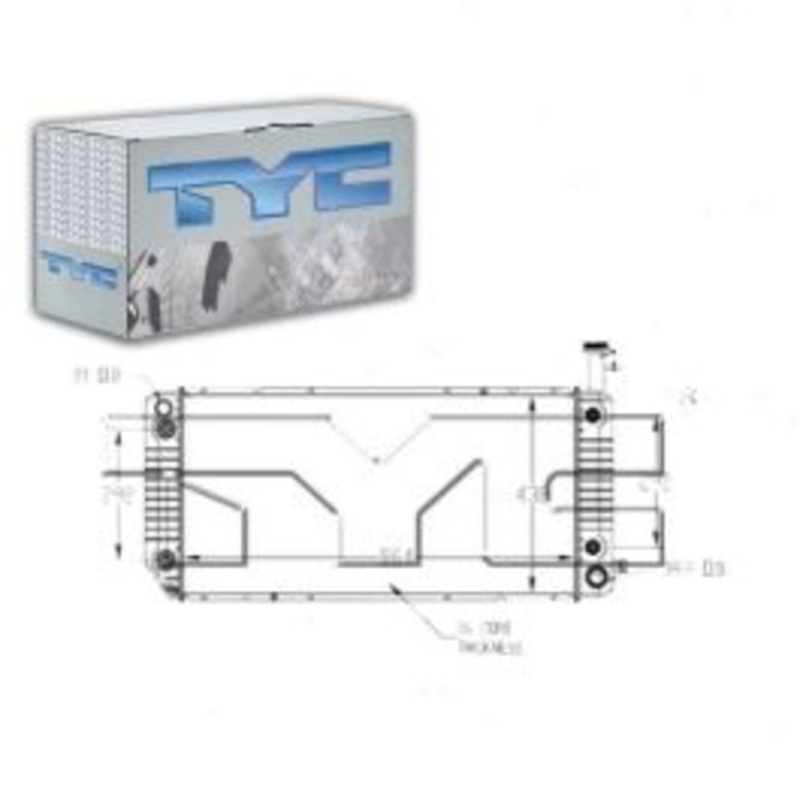 TYC Radiator for 2009-2014 Chevrolet Express 3500 4.8L V8