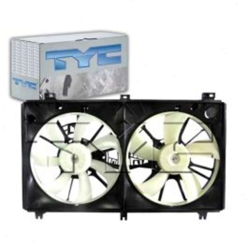 TYC Dual Radiator & Condenser Fan Assembly for 2014-2016 Lexus IS350
