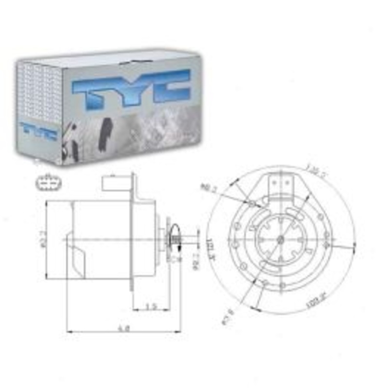 TYC Rear Engine Cooling Fan Motor for 1992-1993 Cadillac Seville 4.9L V8
