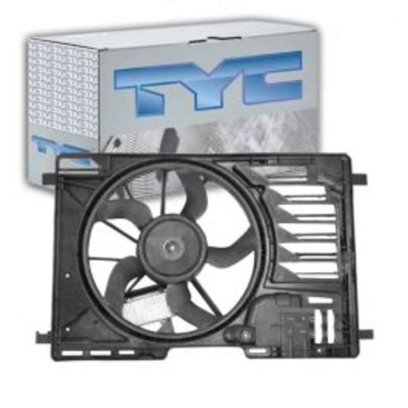 TYC Dual Radiator & Condenser Fan Assembly for 2013-2016 Ford Escape 1.6L 2.5L L4