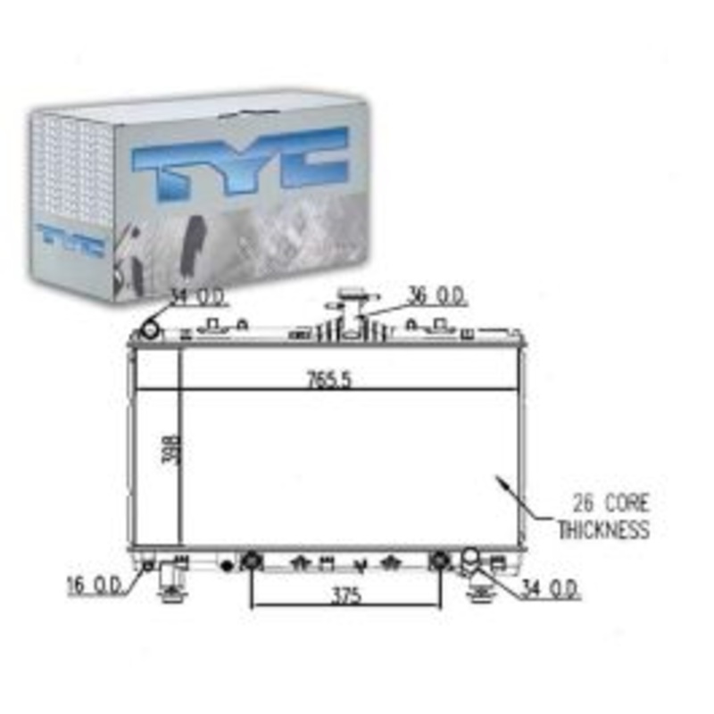TYC Radiator for 2012-2013 Chevrolet Camaro 6.2L V8
