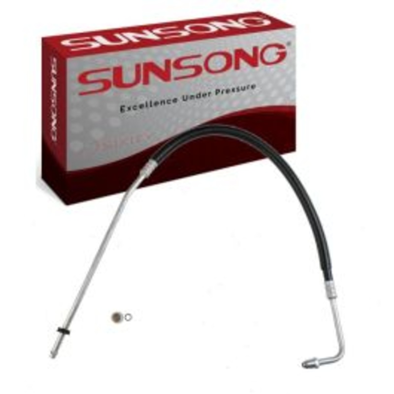 Sunsong Inlet Upper Engine Oil Cooler Hose Assembly for 1996-2000 GMC K3500