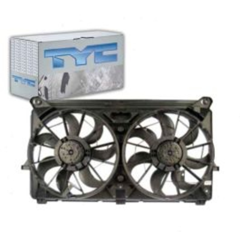 TYC Dual Radiator & Condenser Fan Assembly for 2009-2011 Cadillac Escalade 6.0L V8