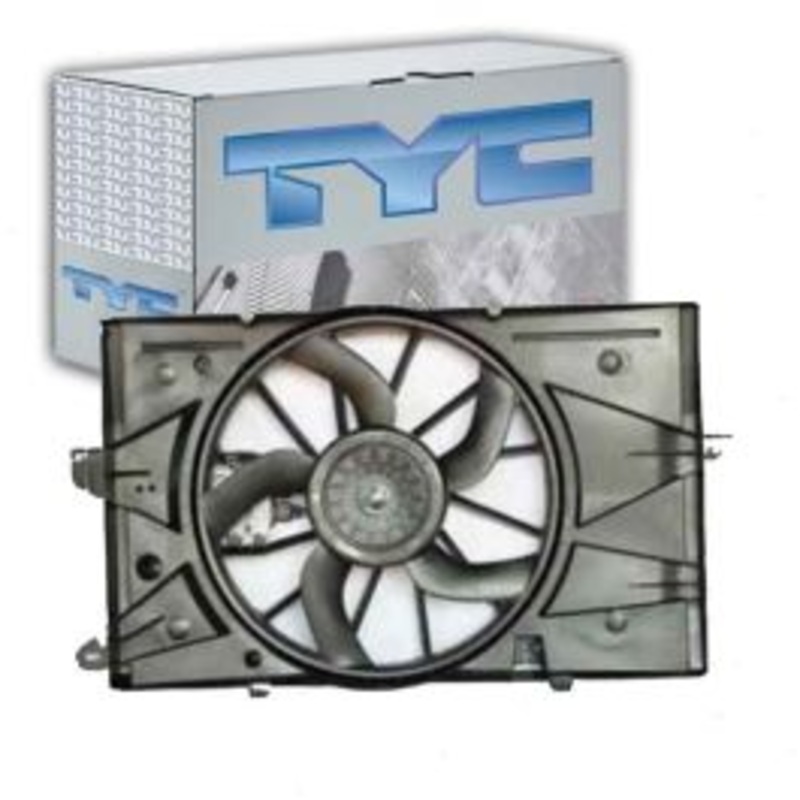 TYC Dual Radiator & Condenser Fan Assembly for 2009-2012 Lincoln MKS 3.5L 3.7L V6
