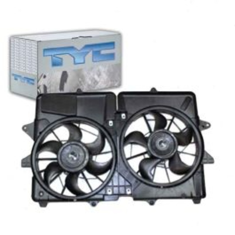TYC 622180 Dual Radiator & Condenser Fan Assembly
