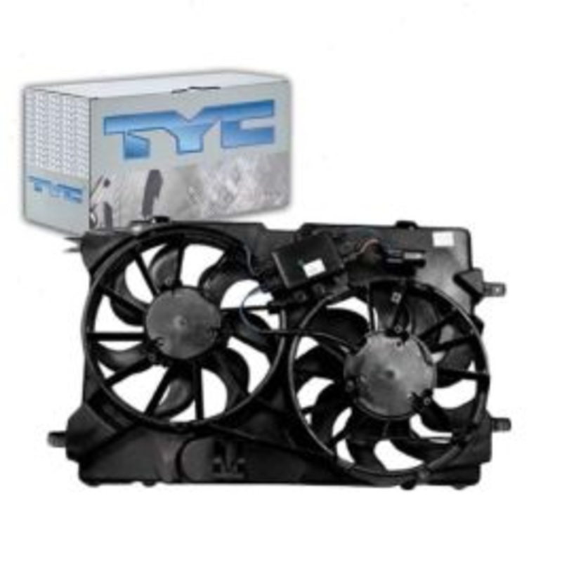 TYC Dual Radiator & Condenser Fan Assembly for 2010-2012 Ford Fusion 3.5L V6