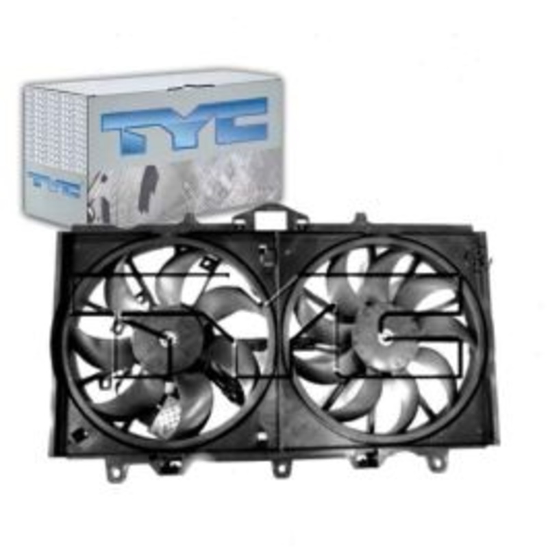 TYC Dual Radiator & Condenser Fan Assembly for 2014-2015 Infiniti Q50 3.5L 3.7L V6