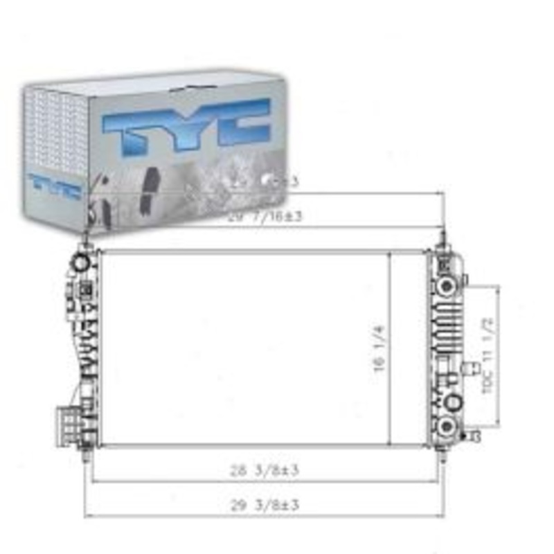 TYC Radiator for 2013 Chevrolet Malibu 2.5L L4