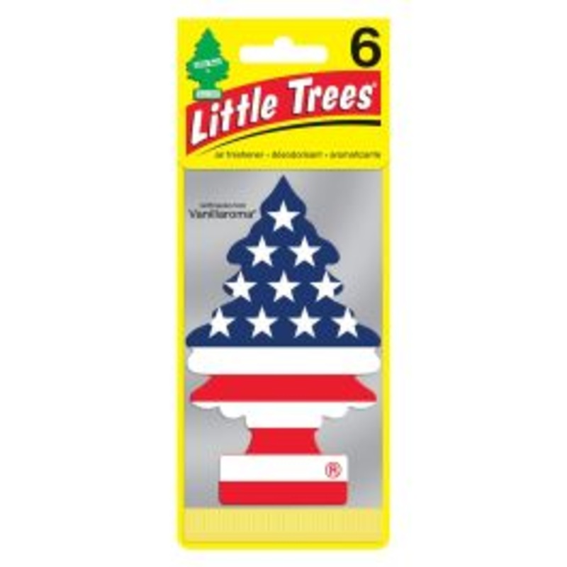 Little Trees America Air Freshener for Car and Home - 6 pack