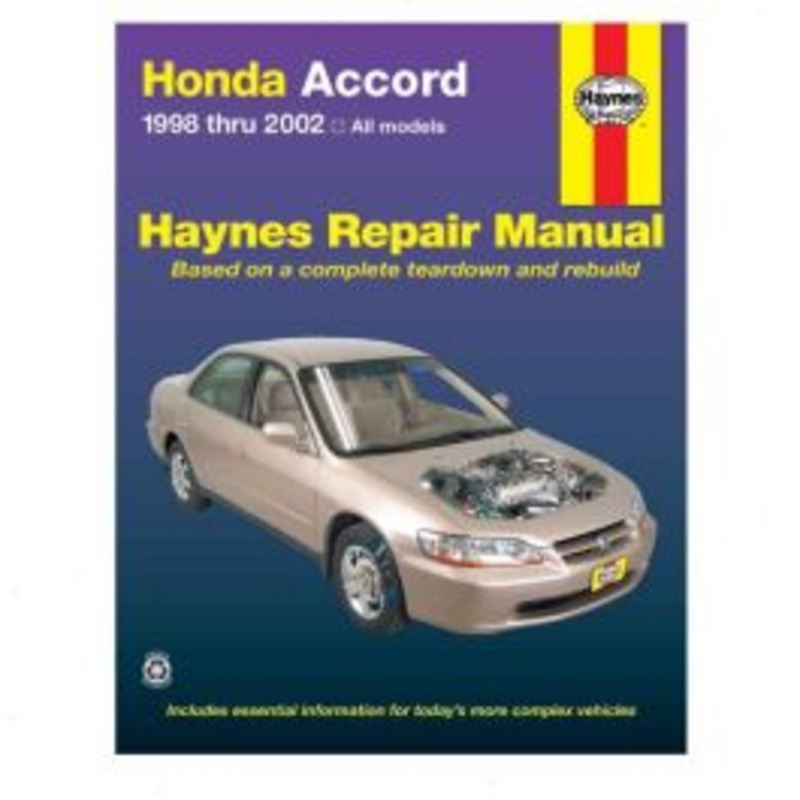 Haynes 42014 Repair Manual Honda Accord 98-02