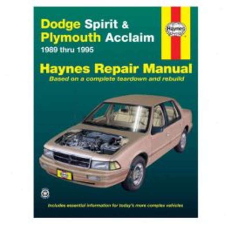 Haynes Repair Manual for 1989-1995 Dodge Spirit