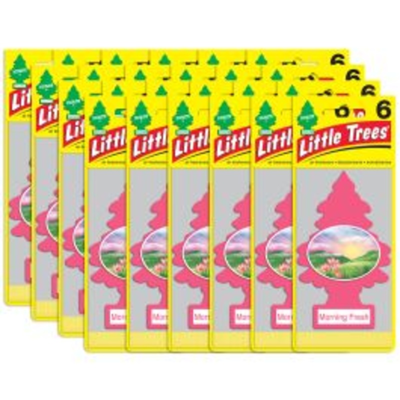 Little Trees Morning Fresh Air Freshener for Car and Home - 144 pack