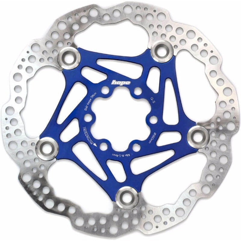 Hope Floating Disc Brake Rotor - Blue - 203mm - 6 Bolt